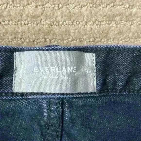 Everlane Cheeky Jean Short, black high-waisted Jean short, size 33 - Picture 15 of 15